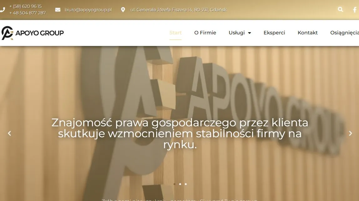 Apoyo Group international consulting website with multi-language support